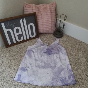 Women's Tie-Dye Satin Sleep Camisole - Stars Above Size Xs